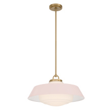 Crystorama XAN-8009-VG-BH - Xander 20'' Vibrant Gold + Blush Pendant