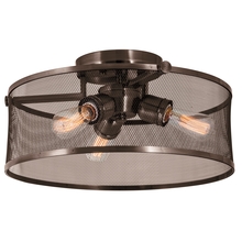 DVI DVP15712GR-N - GASTOWN 3 LT SEMI FLUSH