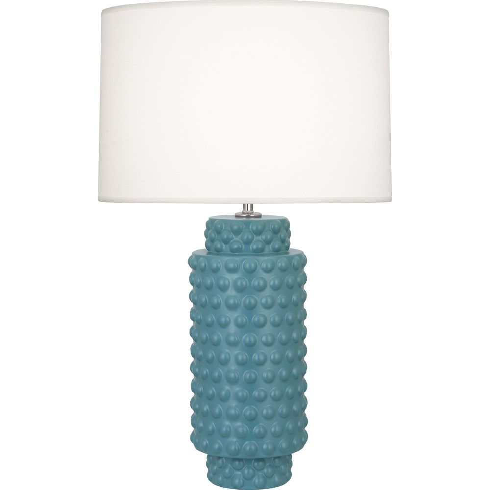 Matte Steel Blue Dolly Table Lamp