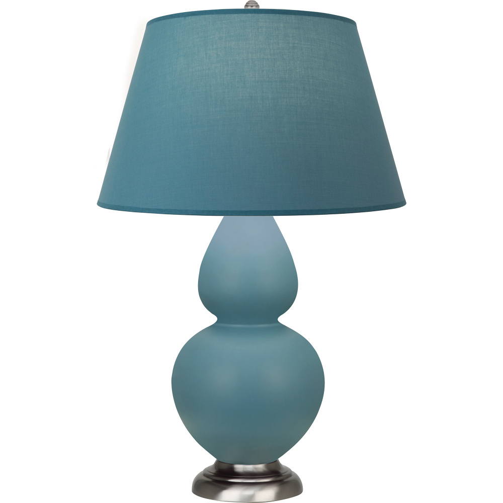 Matte Steel Blue Double Gourd Table Lamp