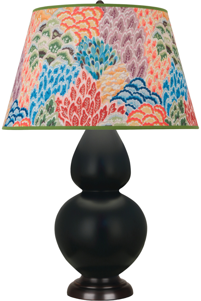 Matte Obsidian Double Gourd Table Lamp