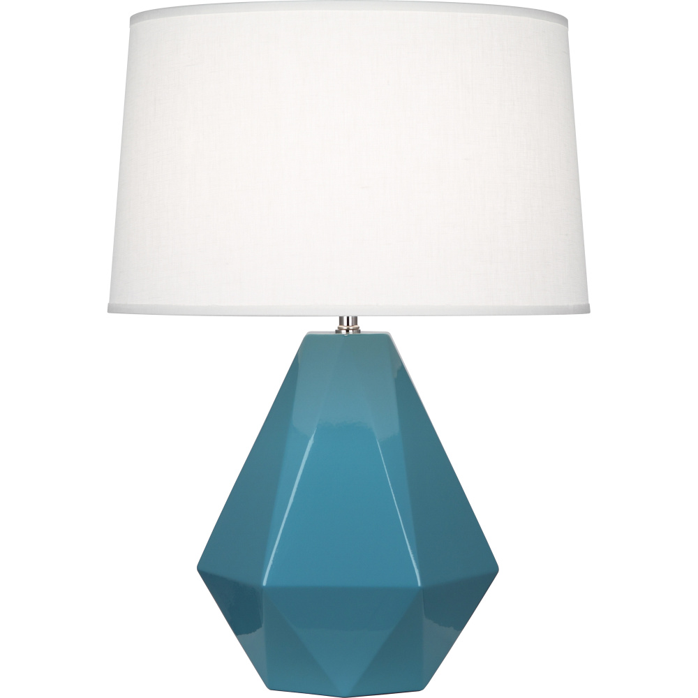 Steel Blue Delta Table Lamp