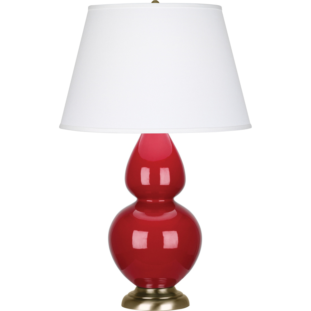 Ruby Red Double Gourd Table Lamp