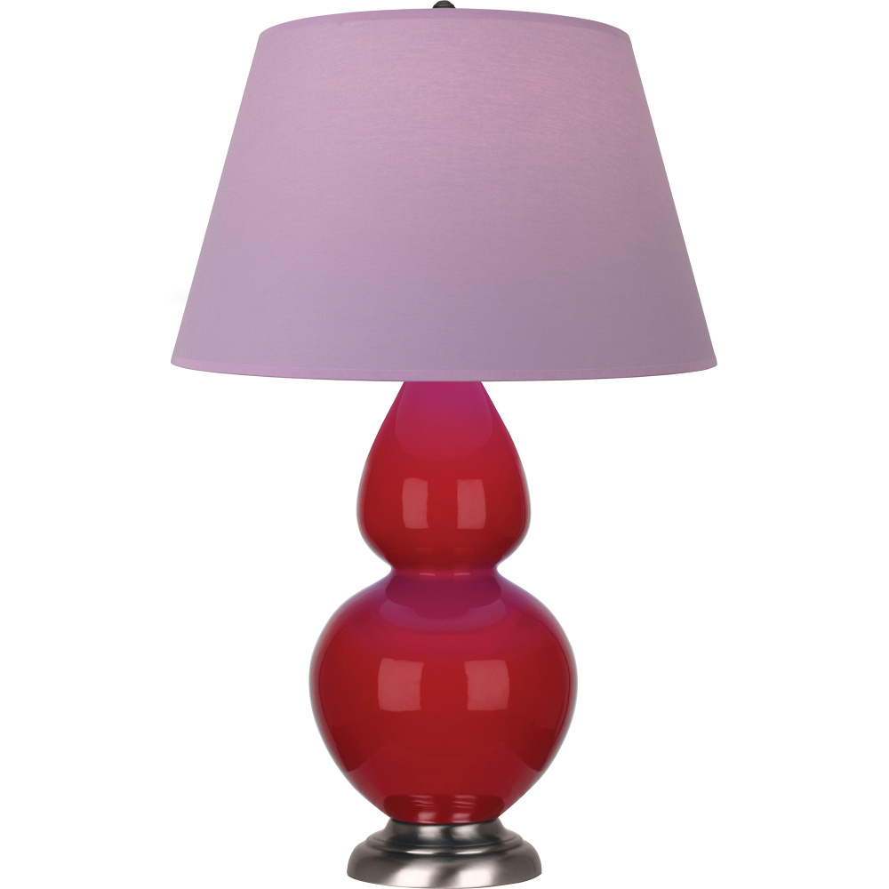 Ruby Red Double Gourd Table Lamp
