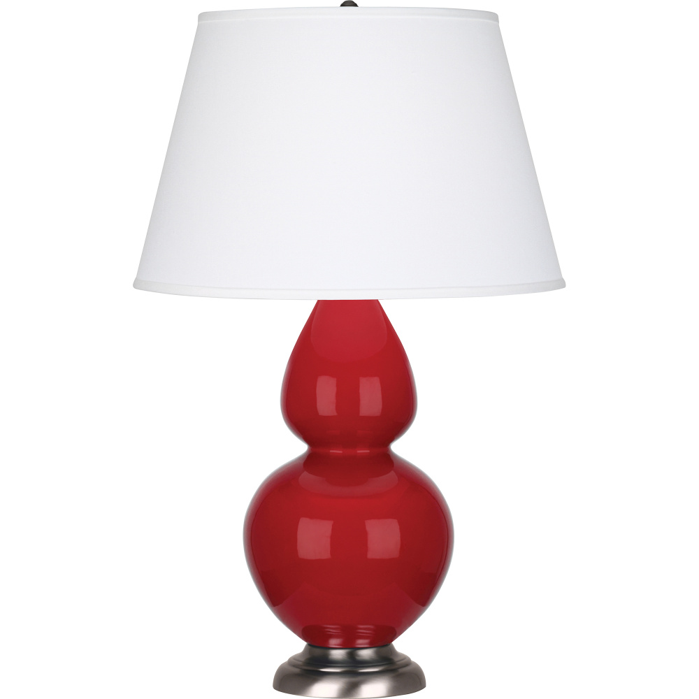 Ruby Red Double Gourd Table Lamp