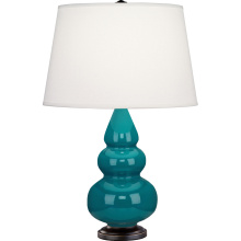 Robert Abbey 273X - Peacock Small Triple Gourd Accent Lamp
