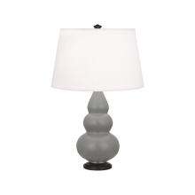 Robert Abbey MST31 - Matte Smokey Taupe Small Triple Gourd Accent Lamp