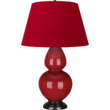 Robert Abbey RR21R - Ruby Red Double Gourd Table Lamp