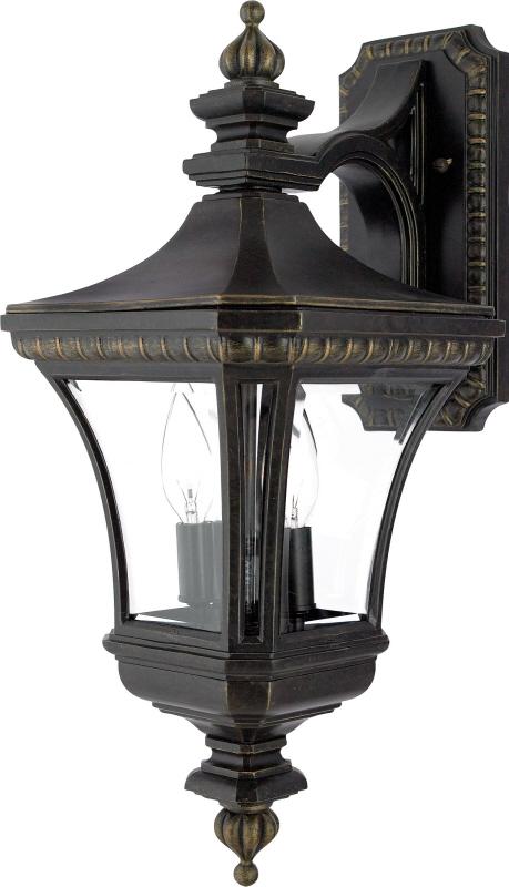 Devon 2-Light Imperial Bronze Outdoor Wall Lantern