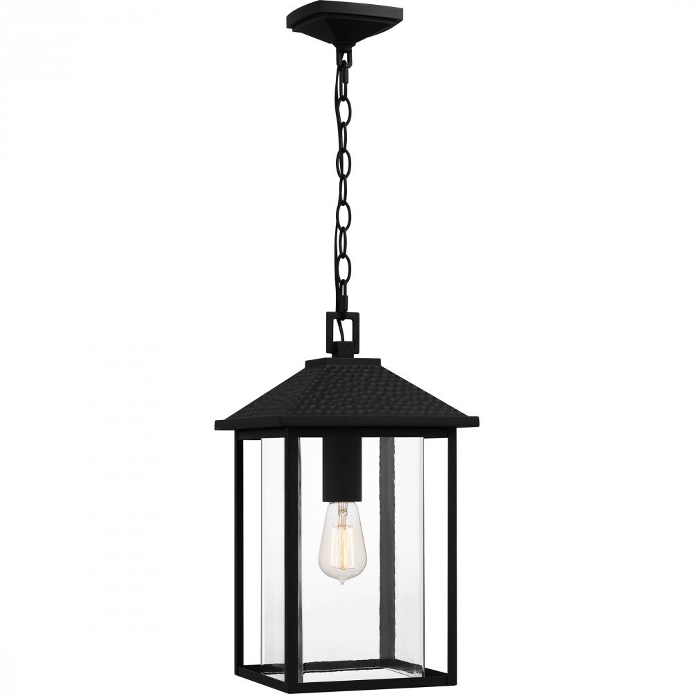 Fletcher 1-Light Earth Black Outdoor Hanging Lantern