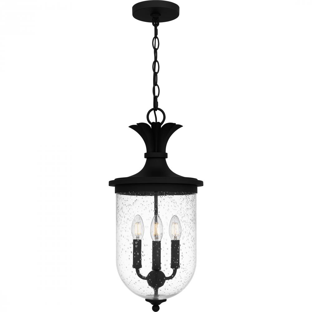 Havana 3-Light Earth Black Outdoor Hanging Lantern