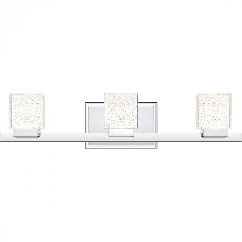 Zola Integrated LED Polished Chrome Vanity Light