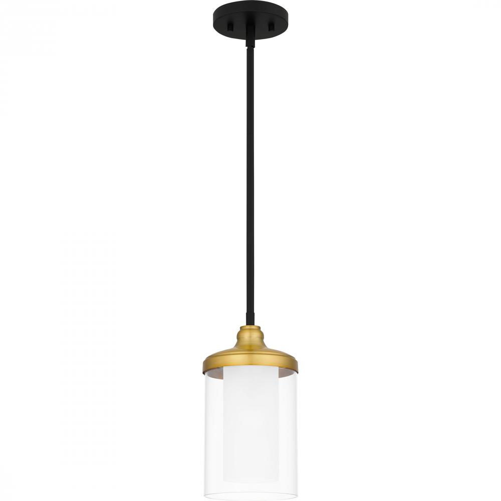 Rowland 1-Light Matte Black Mini Pendant Light