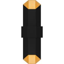 Quoizel CHS8407MBKG - Chasm Integrated LED Matte Black Gold Outdoor Wall Lantern