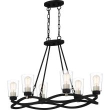 Quoizel OLK632EK - Overlook 6-Light Earth Black Linear Chandelier