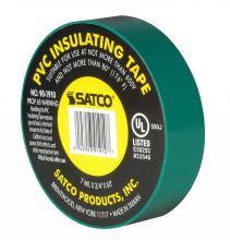 Satco Products Inc. 90/1910 - PVC Electrical Tape; 3/4" x 60 Foot; Green