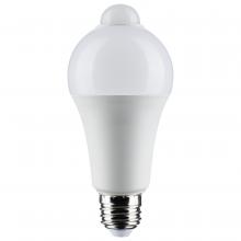 Satco Products Inc. S11445 - 12 Watt A19 LED; White; 3000K; 1050 Lumens; 120 Volt; PIR Sensor; Non-Dimmable