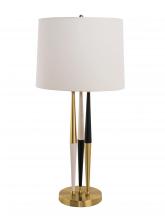 Bethel International MTL01PQ-GD - Table Lamp Gold, White, & Black