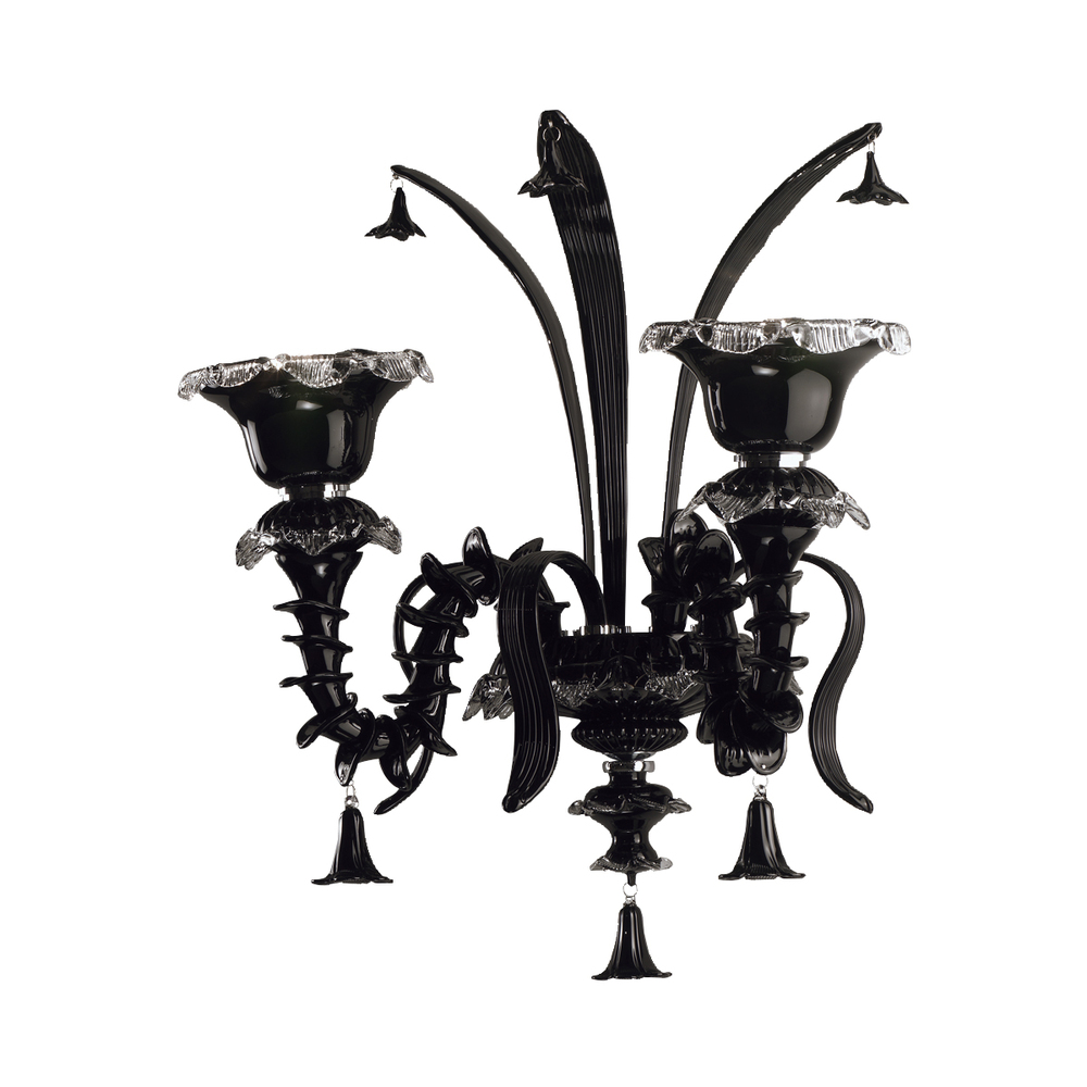 Orillia, 2Lt Wall Sconce, Ch/Black