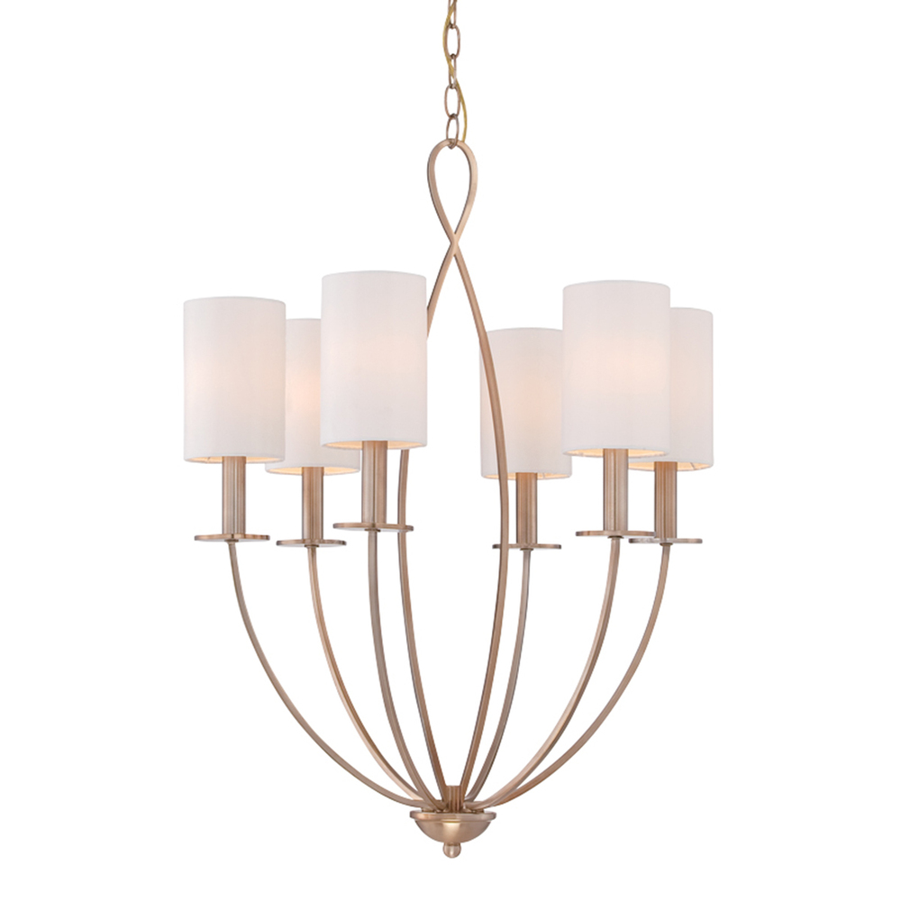 Castana, 6Lt Chandelier, Gold
