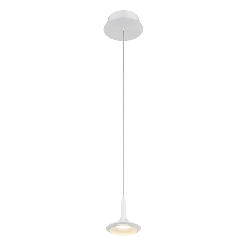 Knoll, 1Lt LED Pendant, White