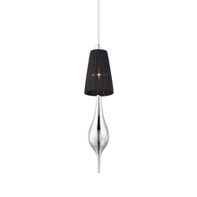 Eurofase 22825-025 - Aqua, 1Lt Pendant, Small, Chrome/Black