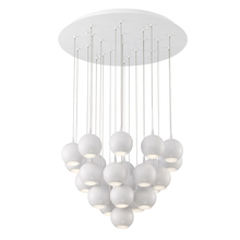 Eurofase 28175-018 - Patruno 24-Light LED Chandelier, Matte White Finish