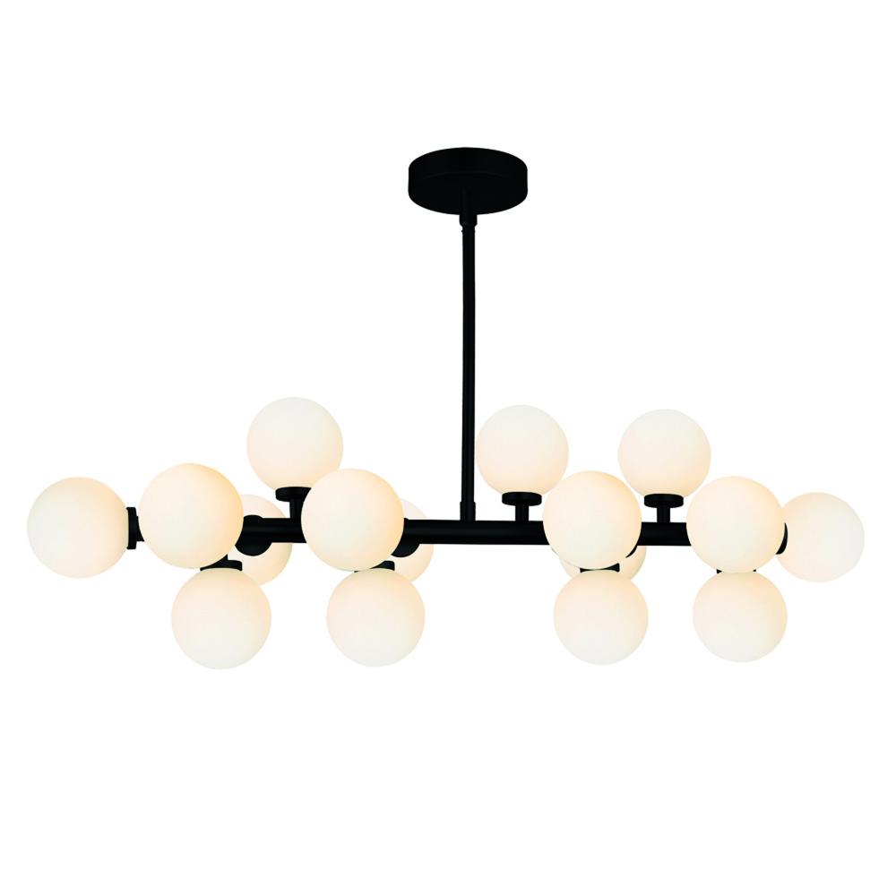 Arya 16 Light Black Chandelier