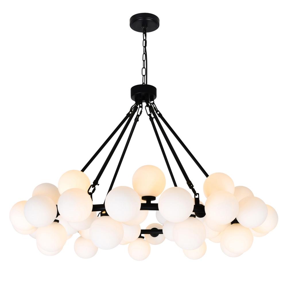 Arya 45 Light Black Chandelier