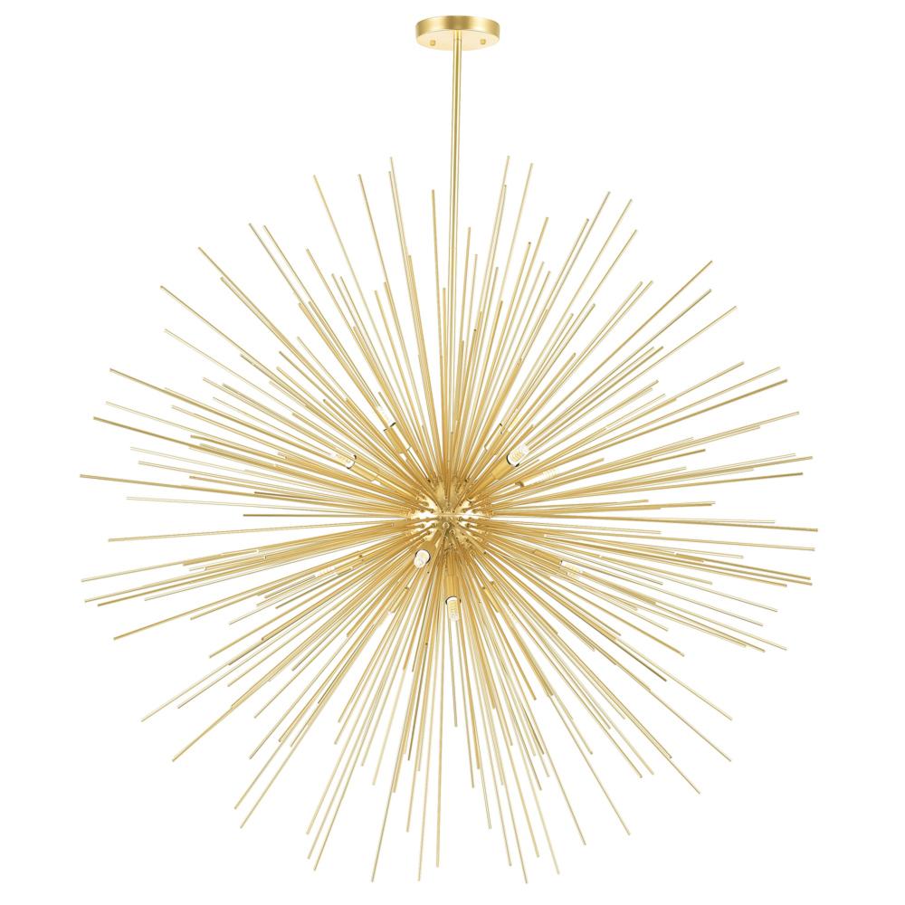 Savannah 14 Light 40in Gold Leaf Chandelier