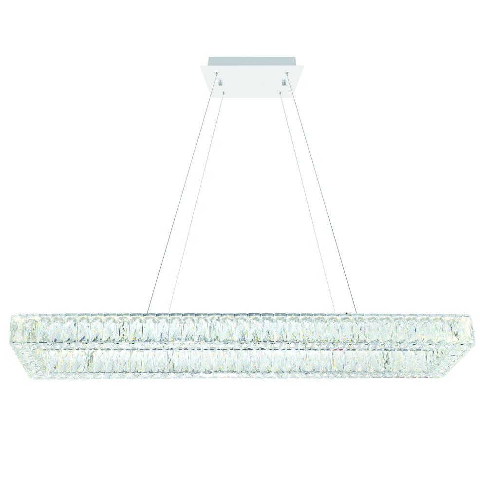 Felicity Integrated LED 52in Chrome Chandelier