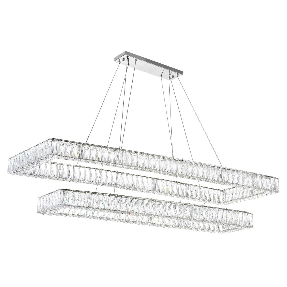 Felicity Integrated LED 2-Tier Chrome Chandelier