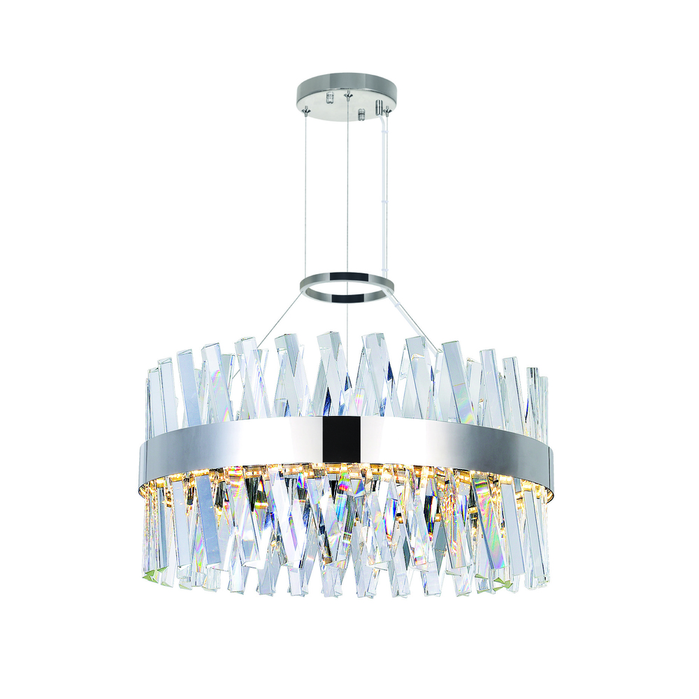 Glace Integrated LED 24in Chrome Chandelier