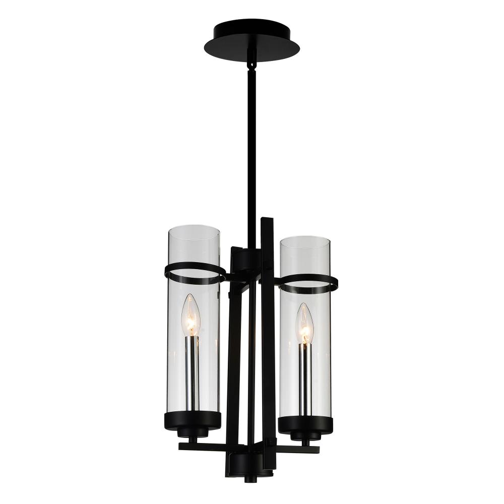 Sierra 2 Light 6in Black Mini Pendant