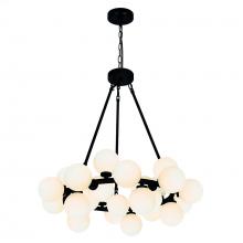 CWI Lighting 1020P26-25-101 - Arya 25 Light Black Chandelier
