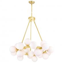 CWI Lighting 1020P26-25-602 - Arya 25 Light Satin Gold Chandelier