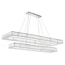 CWI Lighting 1084P52-601-RC-2C - Felicity Integrated LED 2-Tier Chrome Chandelier