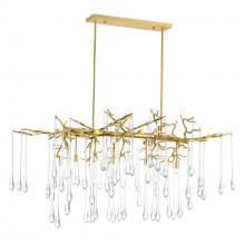 CWI Lighting 1094P47-10-620 - Anita 10 Light Gold Leaf Chandelier