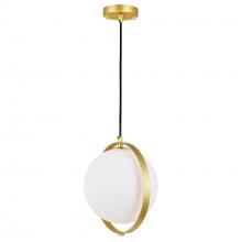 CWI Lighting 1153P10-1-169 - Da Vinci 1 Light 10in Brass Mini Pendant