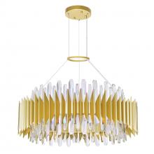 CWI Lighting 1247P28-18-602 - Cityscape 18 Light 28in Satin Gold Chandelier
