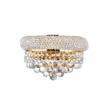 CWI Lighting 8001W12G-A - Empire 2 Light 12in Gold Wall Sconce with Crystals
