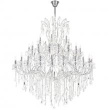 CWI Lighting 8318P60C-49 (Clear)-A - Maria Theresa 49 Light 60in Chrome Up Chandelier with Crystals