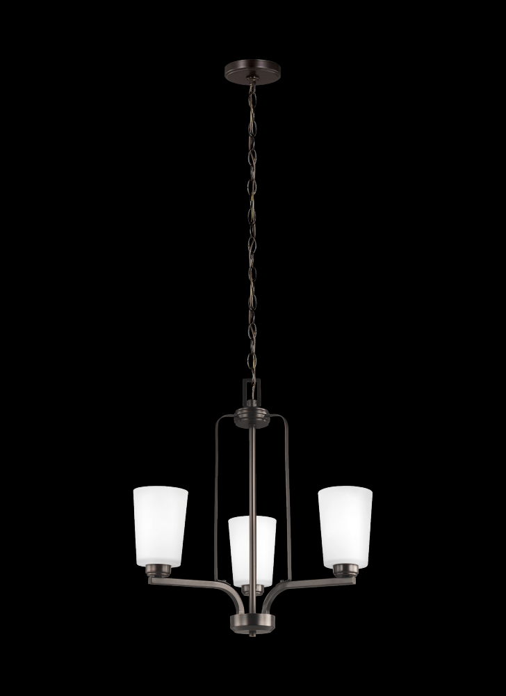 Franport Three Light Chandelier