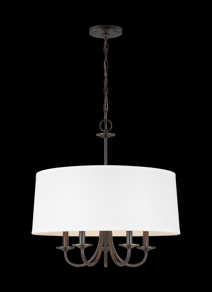 Seville Five Light Shade Chandelier