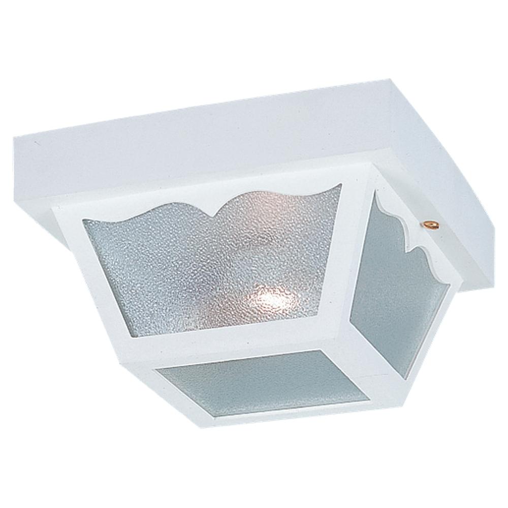 Two Light Outdoor Ceiling Flush Mount