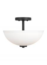 Generation Lighting 77160-112 - Oslo Two Light Semi-Flush Convertible Pendant