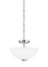 Generation Lighting 77160EN3-05 - Oslo Two Light Semi-Flush Convertible Pendant