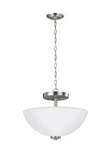 Generation Lighting 77160EN3-962 - Oslo Two Light Semi-Flush Convertible Pendant