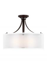 Generation Lighting 7737303-710 - Elmwood Park Three Light Semi-Flush Mount