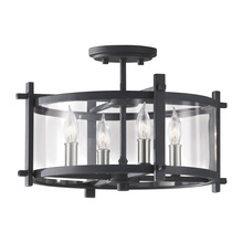 Generation Lighting SF292AF/BS - Ethan Semi-Flush Mount
